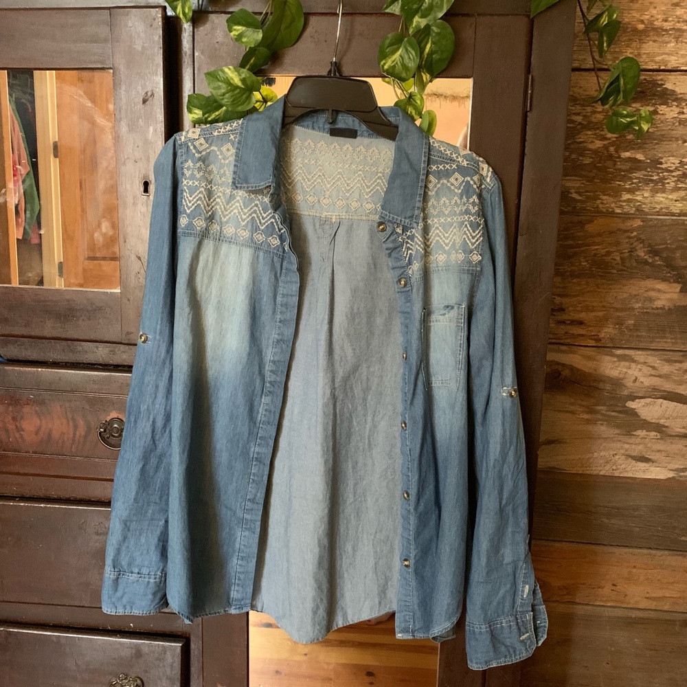 Nicole U denim shirt